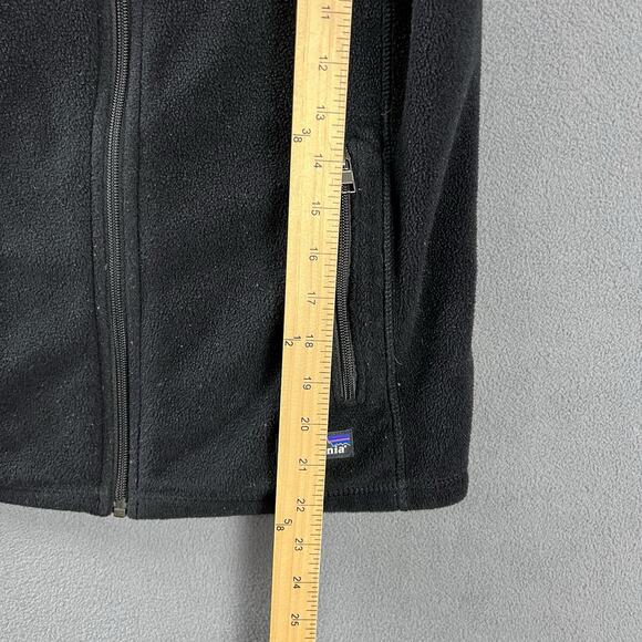 Patagonia Vest Women’s Medium Black Synchilla Full Zip Sleeveless Fleece Outdoor - Picture 5 of 5